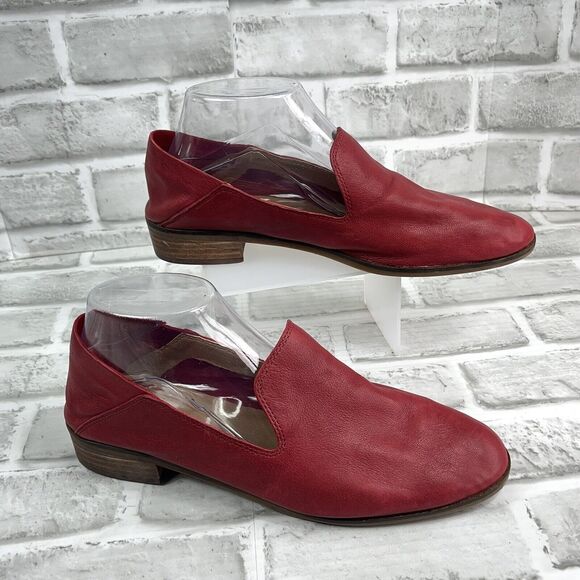 Lucky Brand Red Leather Loafers - Picture 5 of 12
